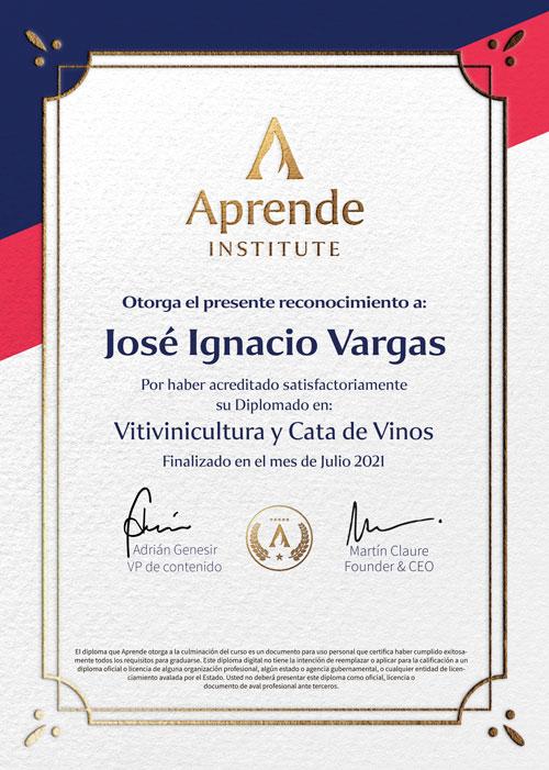 Diploma en Vinicultura y Cata de Vinos en Aprende Institute
