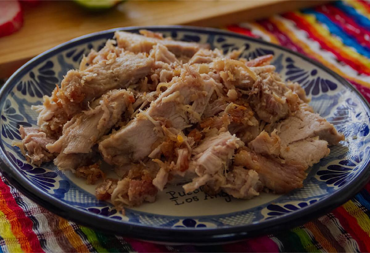 Plato de comida cocina mexicana