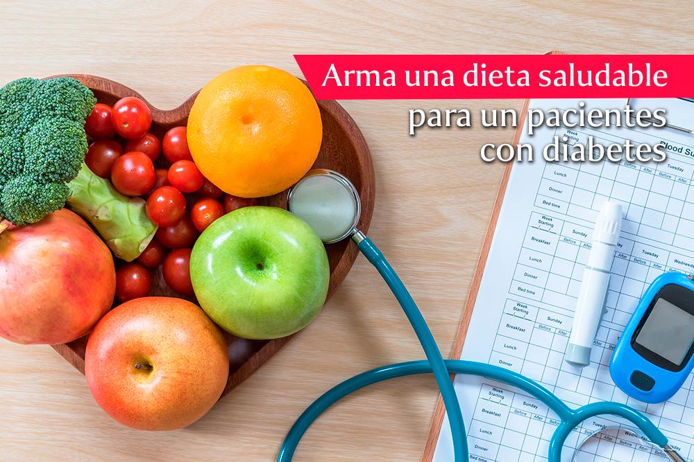 Dieta saludable para un paciente con diabetes