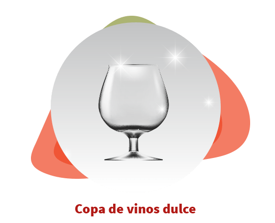 Ilustración de copa para vinos dulces