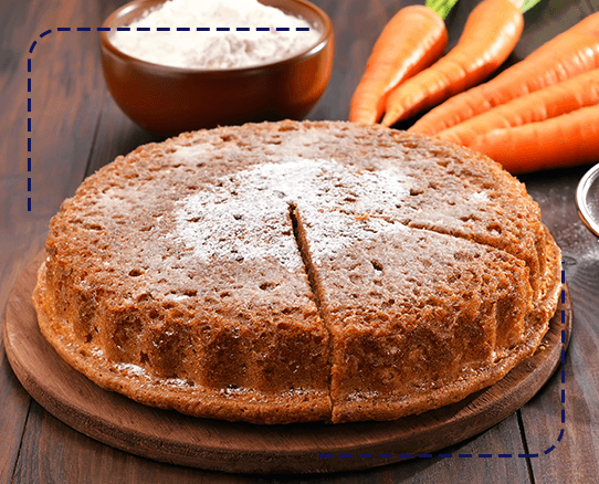 imagen de un pastel de zanahoria 