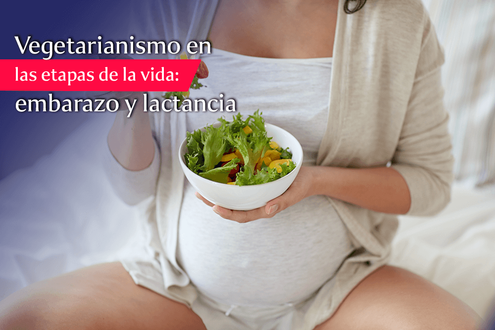 mujer embarazada alimentándose