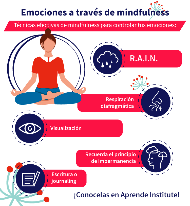 Conoce técnicas para controlar tus emociones con mindfulness en Aprende Institute