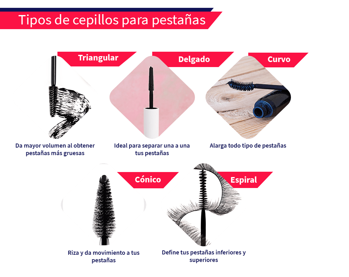 Descubre la variedad de cepillos para pestañas que existen y su uso