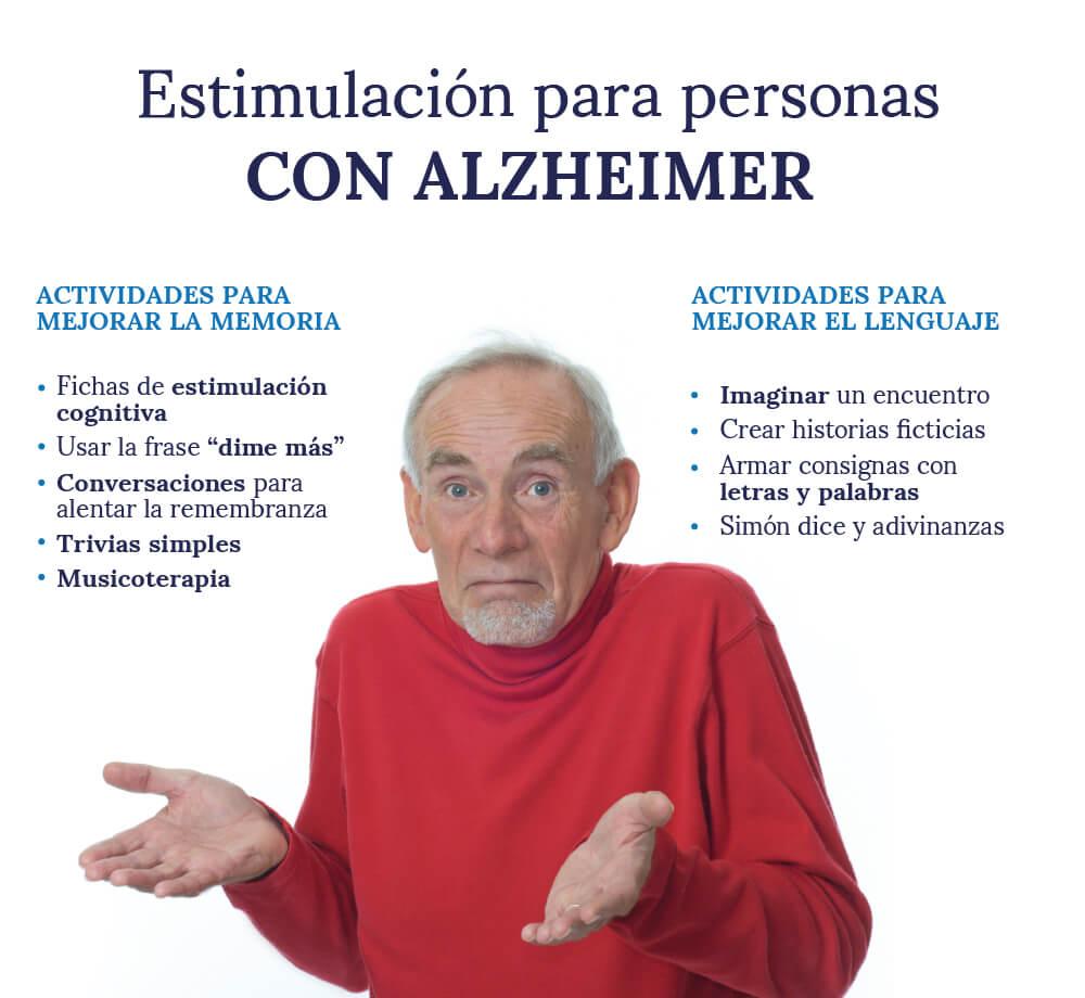 10 ejercicios de estimulación cognitiva para personas con Alzheimer