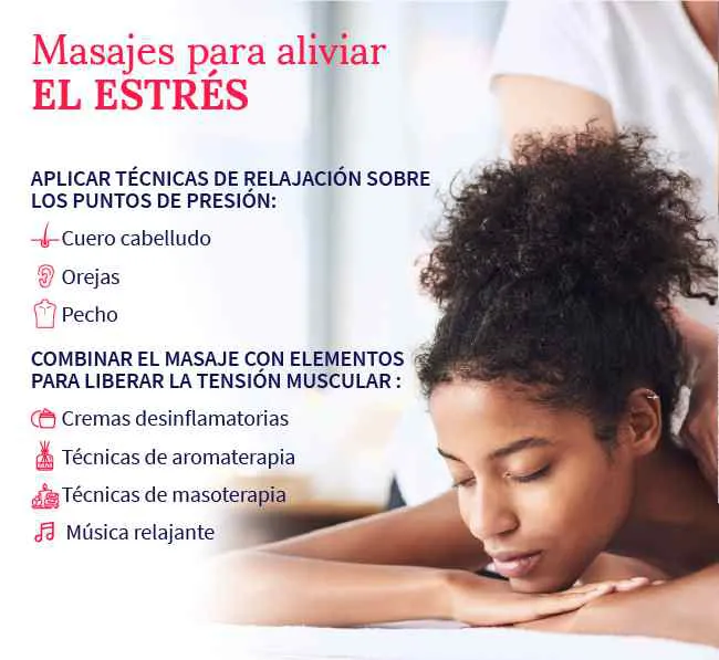 mujer recibiendo masajes