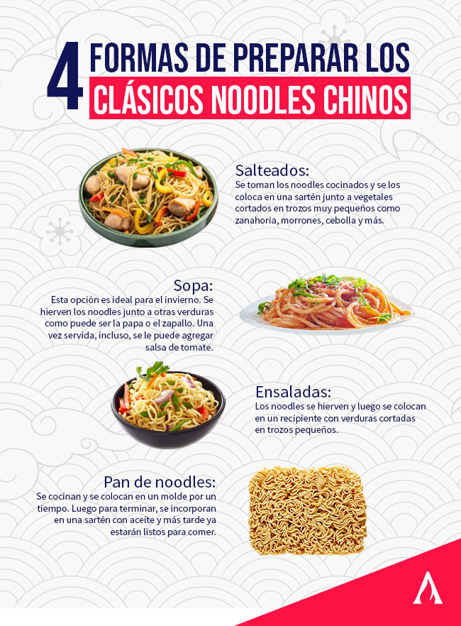 4 formas de preparar los clasicos noodles chinos