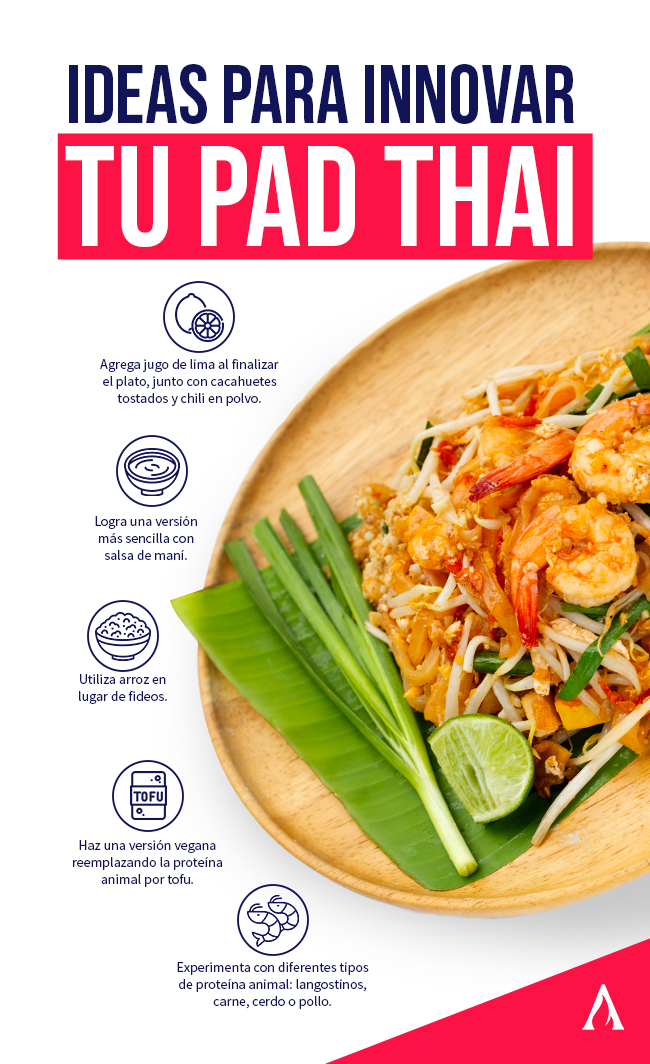 ideas para innovar tus recetas de pad thai