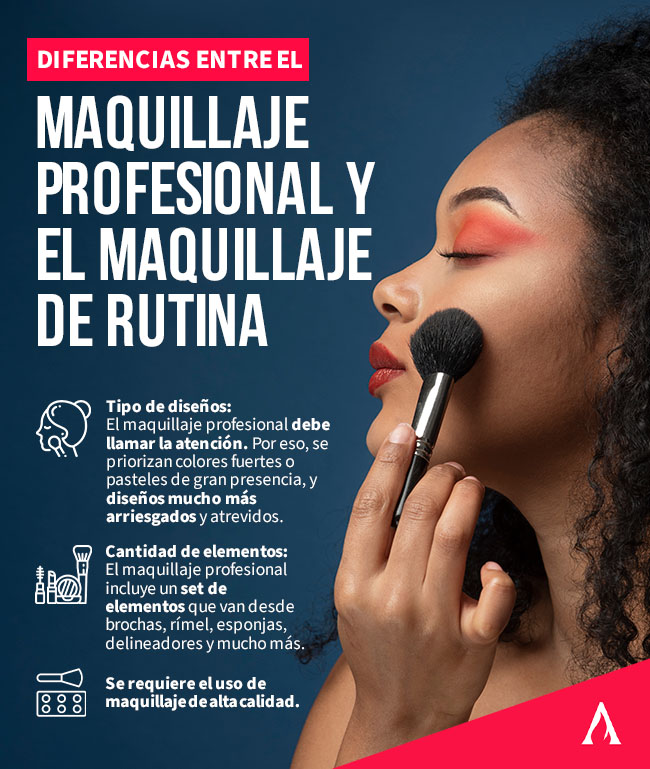diferencias entre maquillaje profesional y maquillaje de rutina