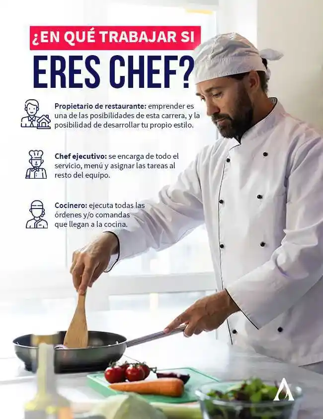 infografia de un chef cocinando