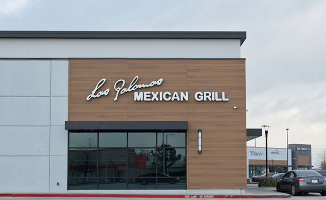 fachada de negocio gastronomico en texas