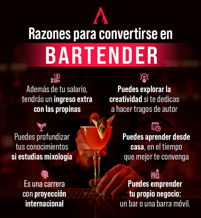 razones para convertirse en bartender