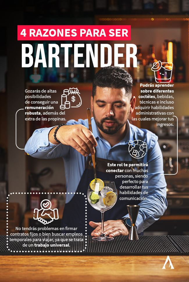 razones para transformarse en bartender