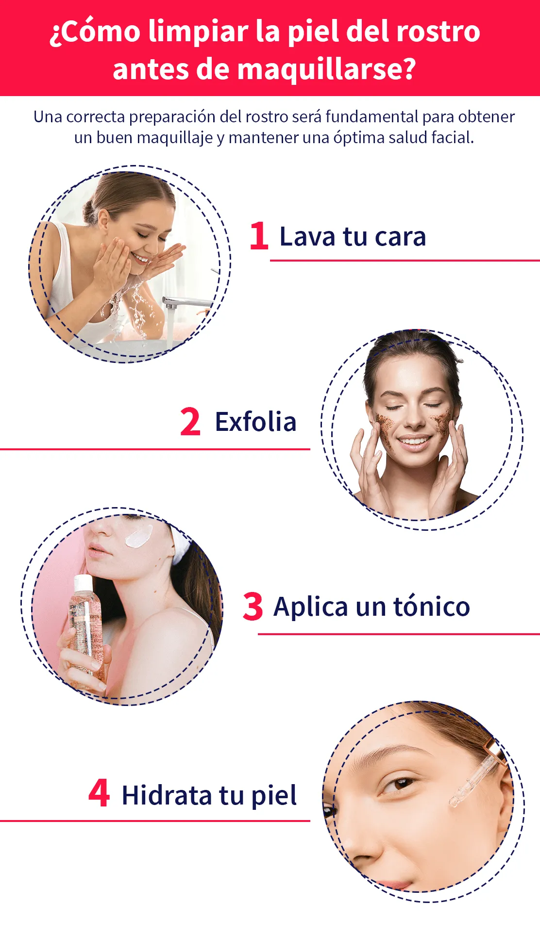 Cómo limpiar la piel del rostro antes de maquillarse tips