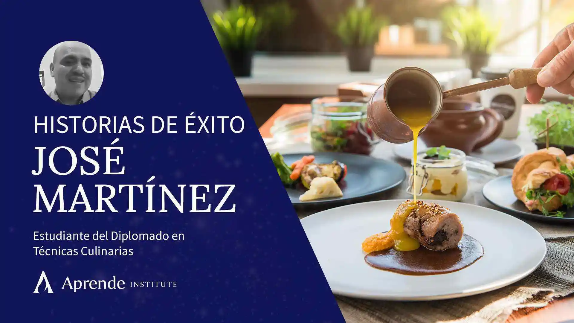 jose martinez estudiante y emprendedor hispano de gastronomia en aprende institute