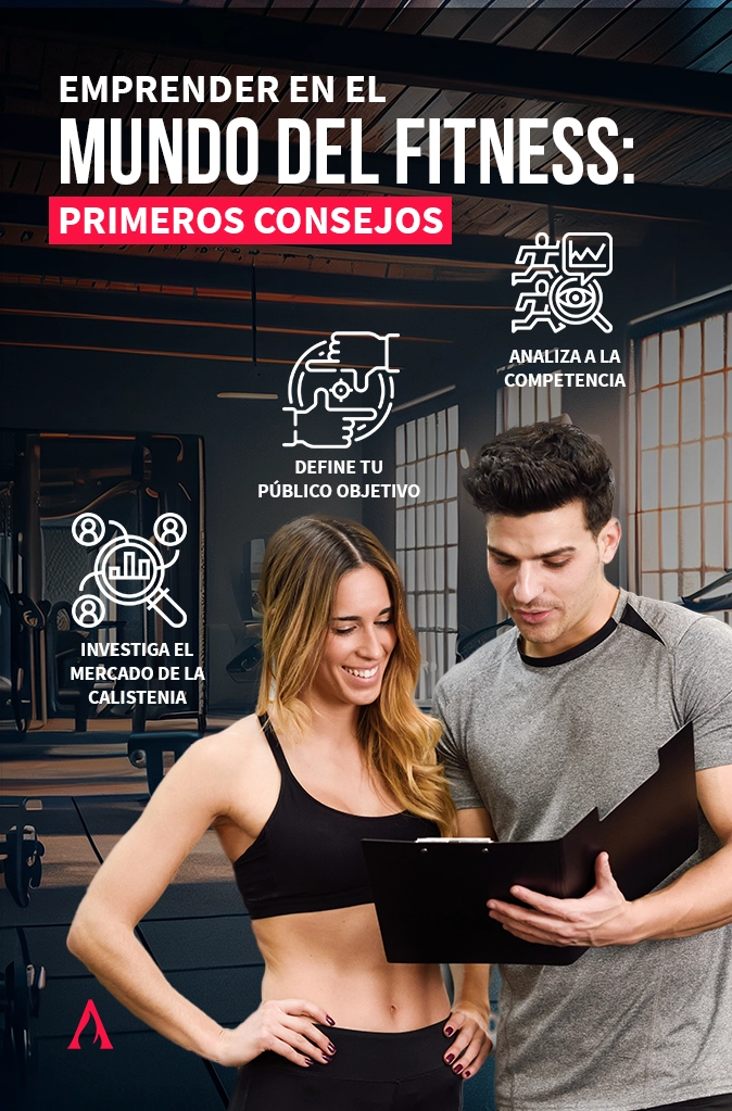 infografia con consejos para emprender en el mundo del fitness