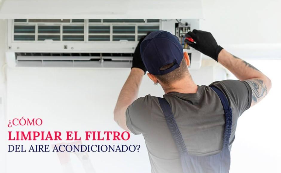 ¿Cómo limpiar el filtro del aire acondicionado?